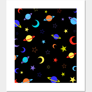 Space, Planets, Stars and Moon, Multi Posters and Art